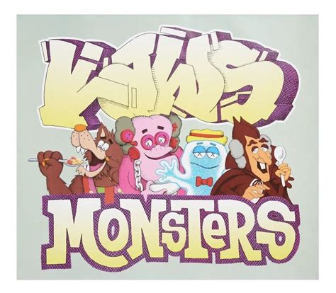 KAWS x Monsters Poster Franken Berry, Boo Berry | Ubuy India