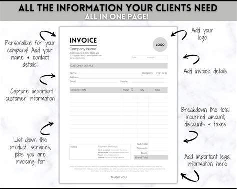 Buy EDITABLE Invoice Template, Receipt Form, Small Business, Receipt ...