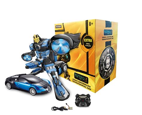 Remote controlled Transformer car - Changing Robot Car Blue