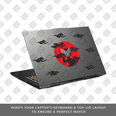 Transparent Moonlit Ninja Asus TUF Gaming F17 FX707Z Laptop Skin