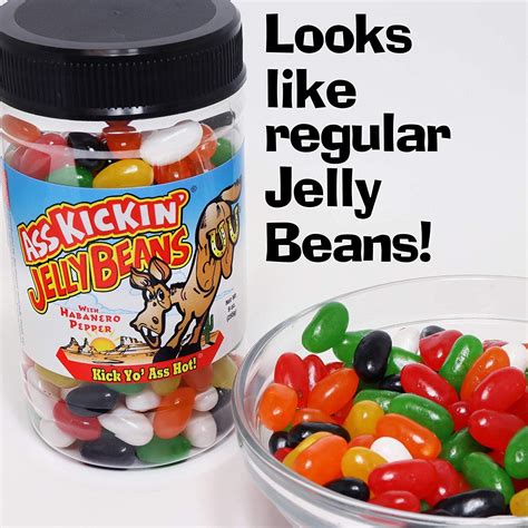 Ass Kickin Hot & Spicy Jellybeans with Habanero Pepper - 9 Oz Jar ...