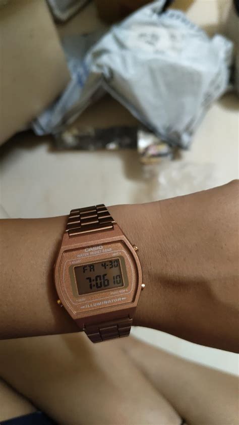 Buy Casio Vintage Series Digital Couple Watches (Black + Rose Gold ...
