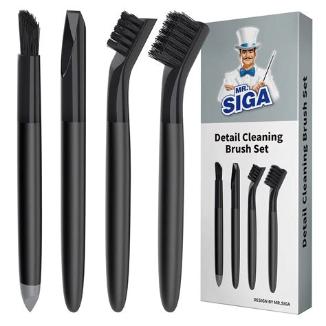 Buy MR.Siga Grout Cleaner Brush Set, Detail Cleaning Brush Set for Tile ...