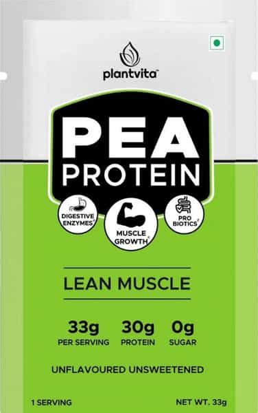 Buy PLANTVITA PEA PROTEIN - 33G X 7 UNFLAVOURED & UNSWEETENED Online ...