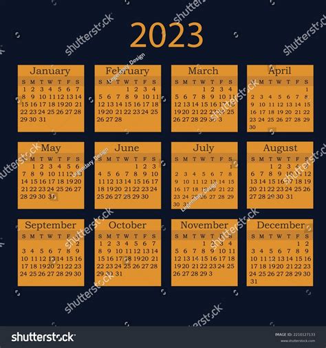 Calendario para los países de habla: vector de stock (libre de regalías ...