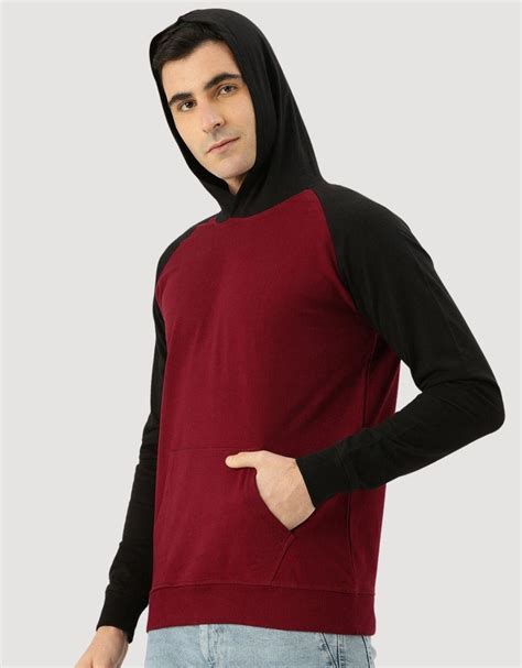 Everyday Maroon Vibes: Kangaroo Pocket Pullover Sweatshirt – Veirdo