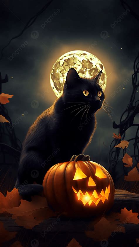 Black Cat Halloween Wallpaper