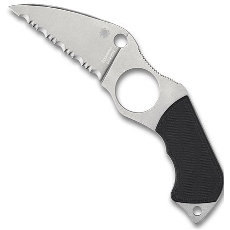 Spyderco Small Swick Fixed Blade Neck Knife, LC200N SpyderEdge ...