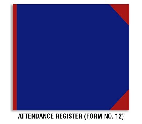 Attendance Register (Form No. 12) (Size A3) – Trison