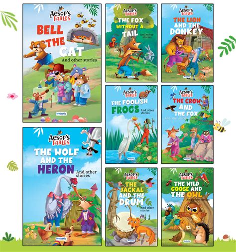 Aesop's Fables Story Books for Kids | Set of 8 Books | Aesop's Fables