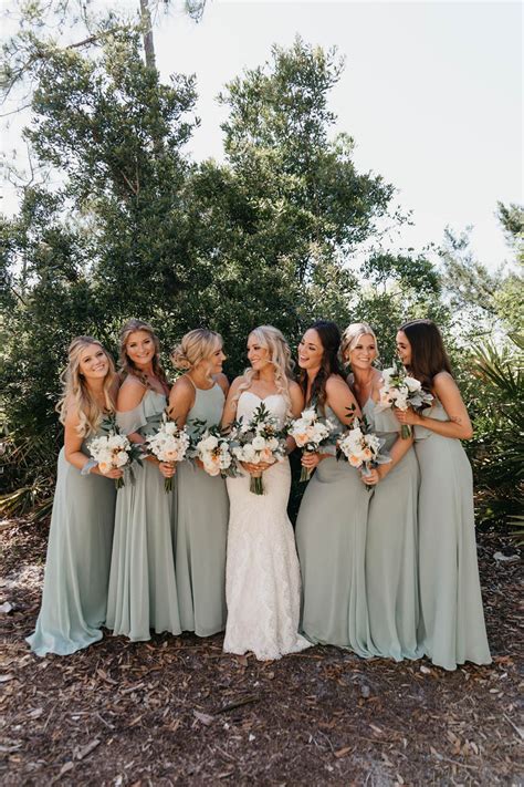 Sage Green bridesmaid dresses for spring | Sage bridesmaid dresses ...