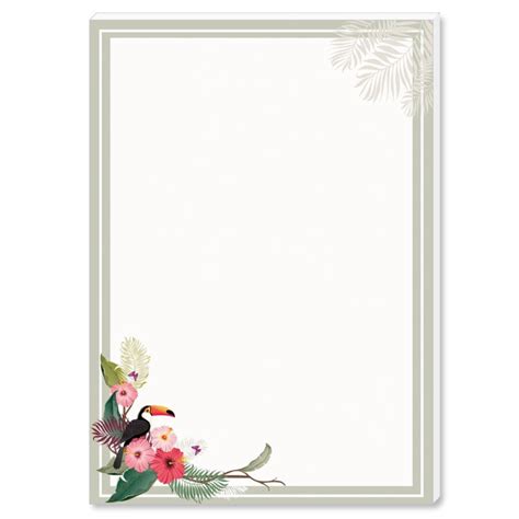 Notepads SUMMER BRANCHES | DIN A6 Format | 2 Blocks