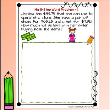 Multi-Step Decimal Word Problems 的图像结果