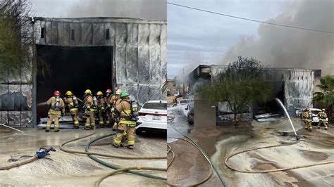 Saw smoke in the Phoenix area? Car repair shop fire sends black plume ...