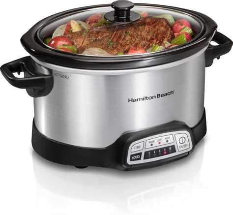 Amazon.com: Crock-Pot 4-Quart Manual Slow Cooker, Black : Home & Kitchen