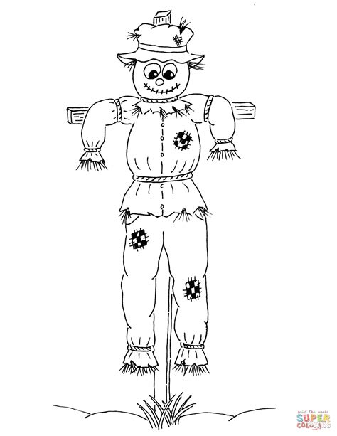 Scarecrow Coloring Sheet
