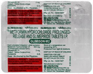 Glimison M2 Tablet 15: Uses, Side Effects, Price & Substitutes
