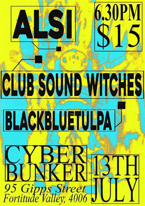 CYBER BUNKER: ALSI - CLUB SOUND WITHCES - BLACK BLUE TULPA, Gipps St ...