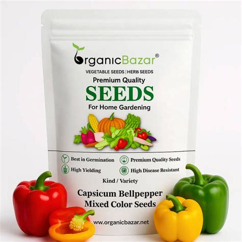 Buy Best Quality Capsicum-Bellpepper Mixed Color Seeds Online ...