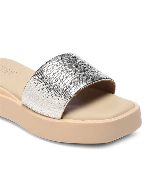 GNIST Metallic Flatform Silver Platform heels – Gnist Footwear