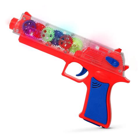 BAYBEE Electric Musical Gear Gun Toys For Kids,Toy Gun With Moving ...