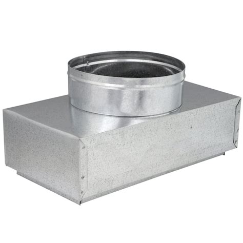 IMPERIAL 7-in 30 Gauge Galvanized Steel Straight Register Duct Boot ...