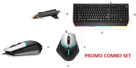 Alienware AW568 Advanced Gaming Keyboard and Elite Gaming Mouse