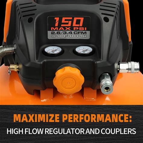 FORNAX Pancake Air Compressor with two couplers, 6 India | Ubuy