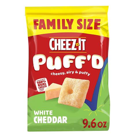 Amazon.com : Cheez-It Puff'd Cheesy Baked Snacks, Puffed Snack Crackers ...