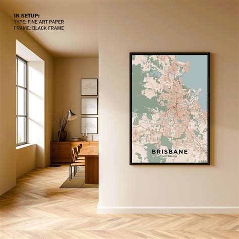 Australia City Map Illustration: Buy Premium Framed Old & Modern Map ...
