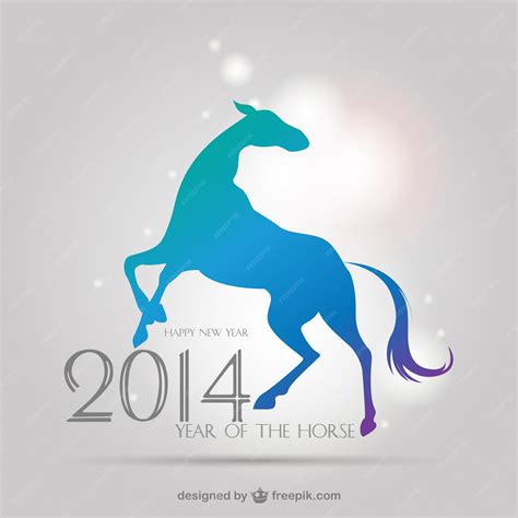 Chinese new year background with horse silhouette | Premium Vector