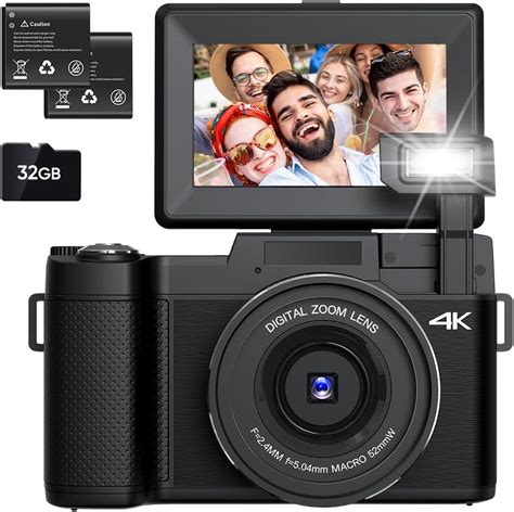 OXCAMPRO Travel 4K Digital Camera Vlogging - 3 180° Flip India | Ubuy