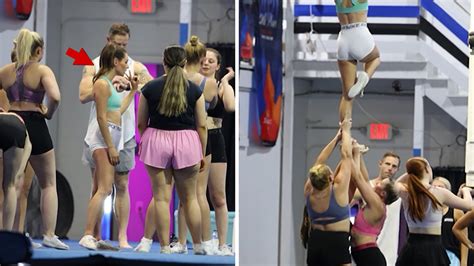 Bill Belichick's GF Jordon Hudson Hits Cheer Practice In Tiny Shorts, Flies High