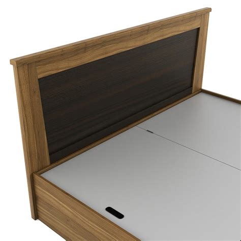 Buy Helios Vincent Queen Bed with Box Storage - Brown from Helios by ...