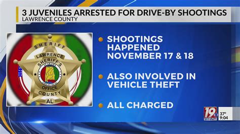 3 Juveniles Arrested For Drive-By Shootings | November 29, 2024 | News ...
