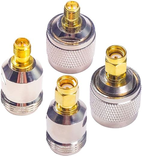 GraspaDeal N to RP-SMA Connectors Kit RF Coax Coaxial Reverse Polarity ...