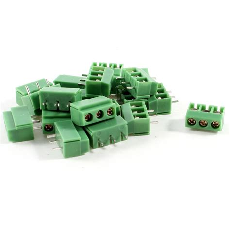 15pcs x 3 Pin 2.5mm Pitch Terminal Block PCB Connectors Ac 300V 10A PCB ...