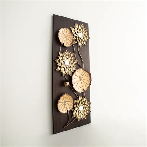 Buy Samara Metal Multi-Floral Leaf Wall Art - 33.5 cm x 2 cm x 82 cm ...