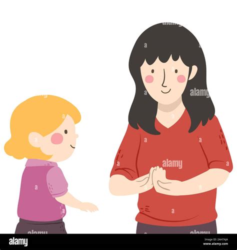 Illustration of a Girl Teacher Gesturing How in How Are You to a Kid ...