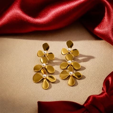 Flora Pearl Statement Earrings – mystellefashion