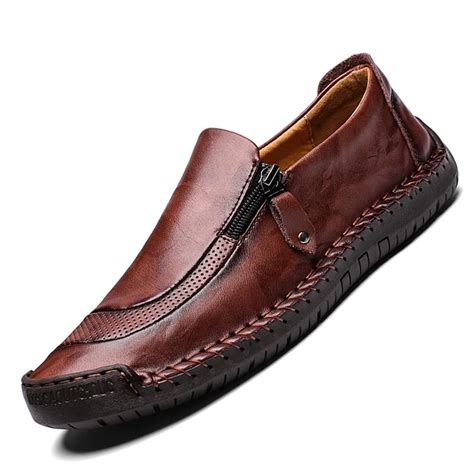 Buy ENLEN&BENNA Men Casual Leather Shoes Dress Loafer Breathable ...