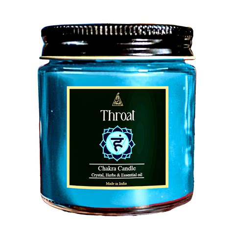 Throat Chakra Aromatherapy Candle 20-25 Hrs – anshilwellness
