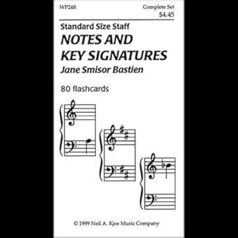 Notes and Key Signatures: 80 Flashcards : Jane Bastien: Amazon.in: Books