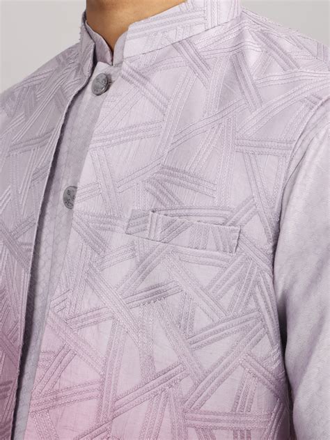 Rent Lavender Pink Ombre Long Kurta Bandi Set – Stylish