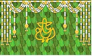 vinayaka mart Ganesha Decorations Background Decoration Cloths, Size ...