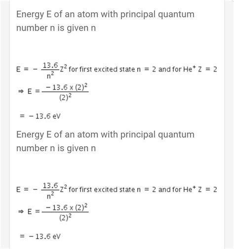 The energy of a hydrogen atom in the ground state is – 13.6 eV. The ...