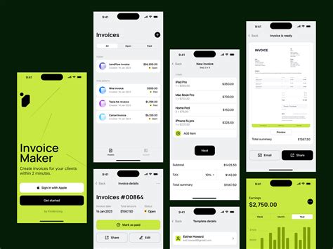 Image result for Invoice Generator Mobile Application Design