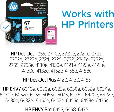 Buy Original HP 67 Tri-color Ink Cartridge | Works with HP DeskJet 1255 ...