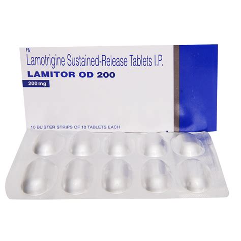 Lamitor OD 200 Tablet 10's Price, Uses, Side Effects, Composition ...