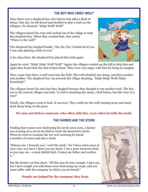 Image result for Lesson or Moral Example Picture